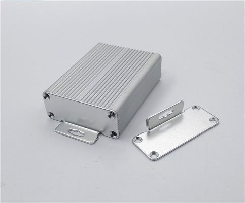 Heat Resistant Powder-coated Black Extruded Aluminum Enclosure 46*19*60mm With Mounting Brackets
