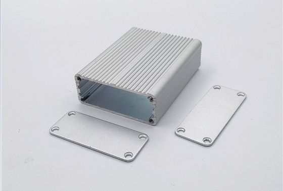 Heat Resistant Powder-coated Black Extruded Aluminum Enclosure 46*19*60mm With Mounting Brackets