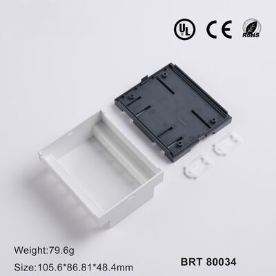 DIN Rail Enclosure BRT80034 105.6x86.8x48.4mm DIN Rail Box For Industrial Control & Power Supply