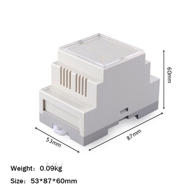 딘 레일 Abs 내각 DIY 회로판 아울렛 스위치 구내 불연성 53*87*60mm