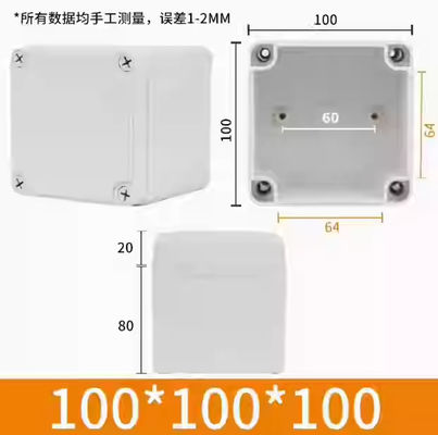 맑은 뚜?? ABS PC 재료 방수 전기 상자 100 * 100 * 100mm 플라스틱 나사