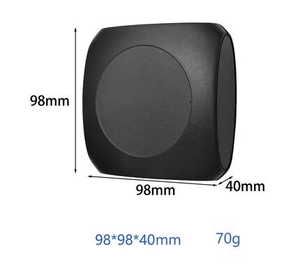 질감 표면이 있는 98*98*40mm 검정색 IoT 통신 네트워크 하우징